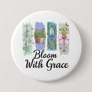 Bloei met Grace Garden Bloemenkunst Ronde Button 7,6 Cm