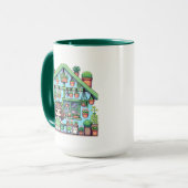 Bloei met Grace | Kawaii Meisje met Planten Mok (Voorkant links)