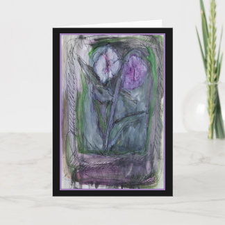 Bloei van Lavendel - het Oorspronkelijke Wenskaart Kaart