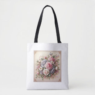 Bloei waar je ook gaat: Floral Design Canvas tas