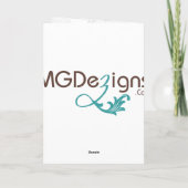 Bloei zilveren monogram bruiloft dank u bedankkaart (Achterkant)