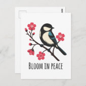 Bloeien in vrede briefkaart (Voorkant / Achterkant)