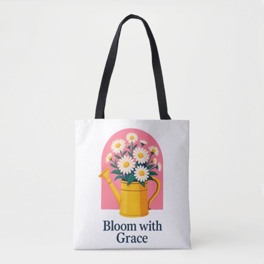 Bloeien met Grace Canvas tas (Voorkant)