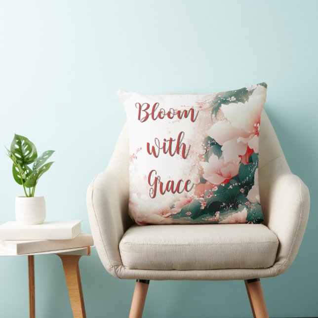 Bloeien met Grace Floral Kussen (Stoel)