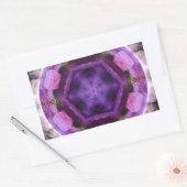 bloeien rechthoekige sticker (Envelop)