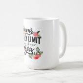 Bloeien voorbij de grenzen van de witte Mok (Voorkant rechts)