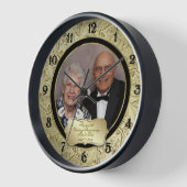 Bloeiend Goud Zwart 50ste Huwelijksjubileum Foto (Hoek)