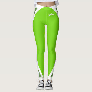 Bloeiend groen op groen leggings