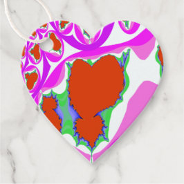 Bloeiend Hart Fractal Favor Labels