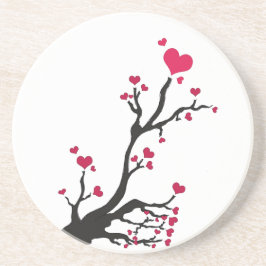 Bloeiend hart zandsteen onderzetter