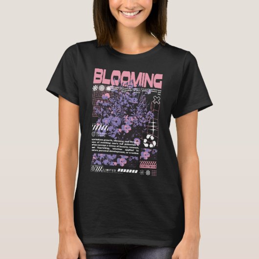 Bloeiend hemd t-shirt (Voorkant)
