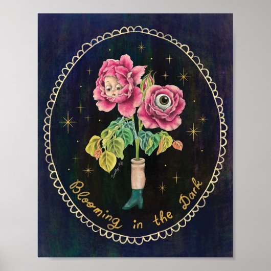 Bloeiend in het donker poster (Voorkant)