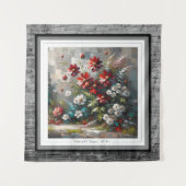 bloeiend mozaïek wandkleed (Voorkant)