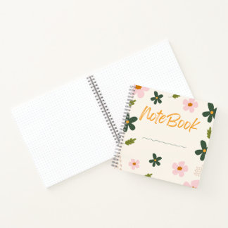 Bloeiend Notitieboek 🌸✨– Bloemminimalistische Des
