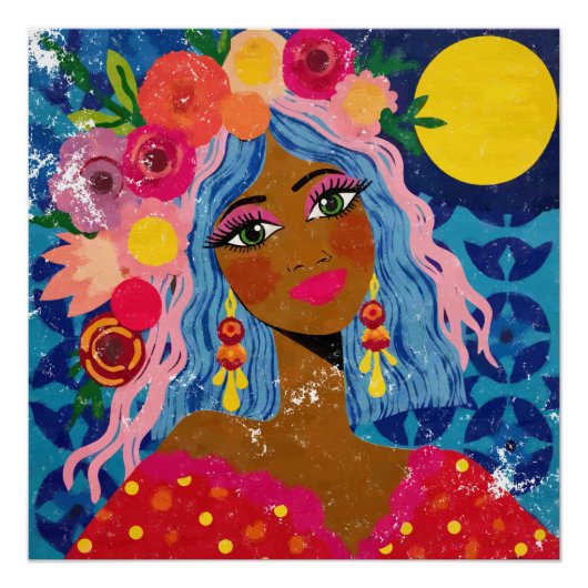 Bloeiend onder de zon perfect poster (Voorkant)