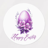 Bloeiend Roos Easter Egg Labels (Design 2)