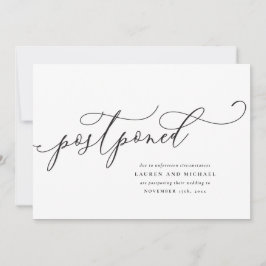 Bloeiend Schrift Uitgesteld Wijzig de Datum Aankondiging