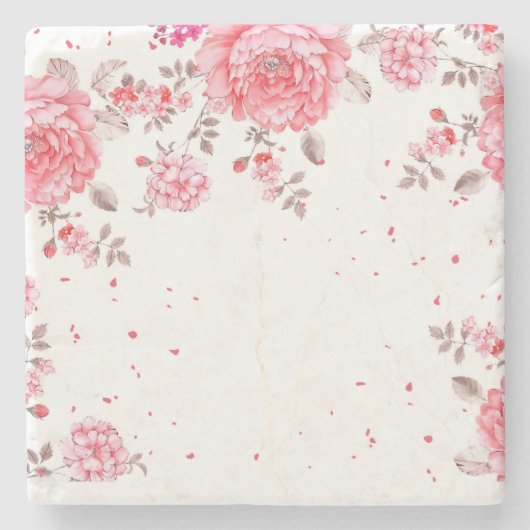 bloeiend stenen onderzetter (Voorkant)