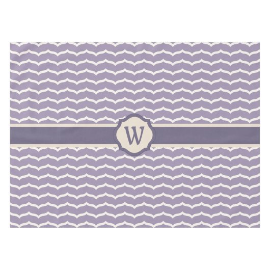 Bloeiend Zigzag tafelkleed (Voorkant (Horizontaal))
