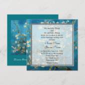 Bloeiende amandelboom, beroemde trouwkunst kaart (Voorkant / Achterkant)