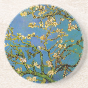Bloeiende amandelboom door Vincent van Gogh Zandsteen Onderzetter