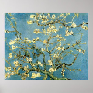 Bloeiende amandelboom Post-Impressionistisch Poste Poster