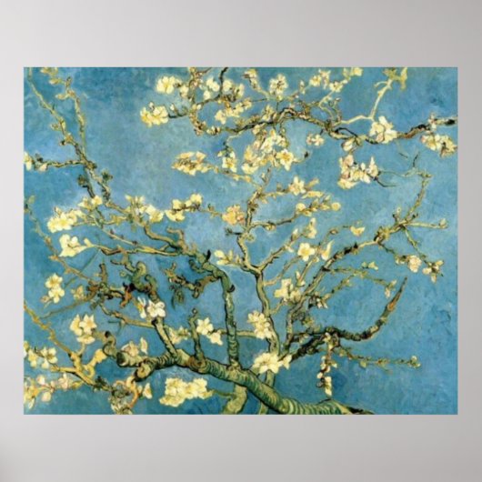 Bloeiende amandelboom Post-Impressionistisch Poste Poster (Voorkant)