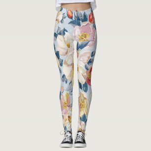 Bloeiende appelboom, elegantie patroon. leggings