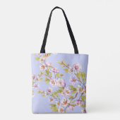 Bloeiende Apple Cherry Waterverf Pattern Draagtas (Achterkant)