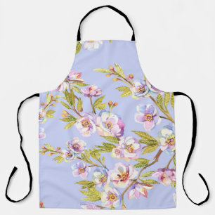 Bloeiende Apple Cherry Waterverf Pattern Schort