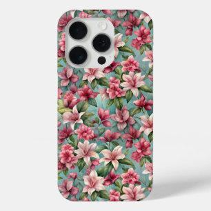 Bloeiende Azalea's patroon iPhone 15 Pro Case