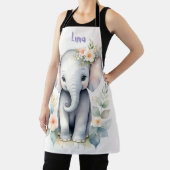 Bloeiende Baby-olifant Schort (Insitu)