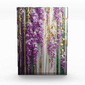 Bloeiende behang Violet Gold Wisteria Fotoblokken (Voorkant)