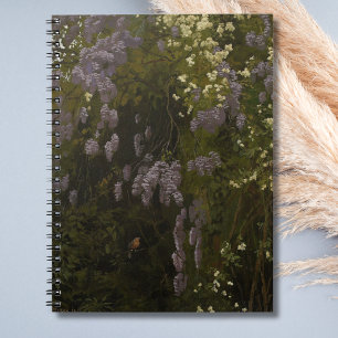 Bloeiende blauwe regen - bloemschikking notitieboek