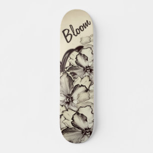 Bloeiende bloem skateboard