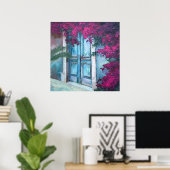 Bloeiende Bloemen Canvas Art Poster (Thuiskantoor)