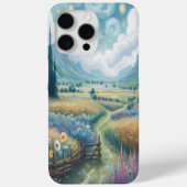 Bloeiende bloemen en bergen Case-Mate iPhone case (Achterkant)