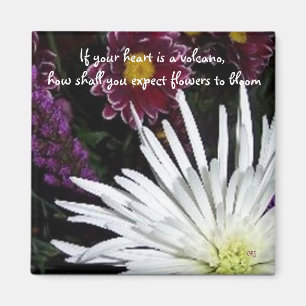 Bloeiende Bloemen Inspiratie Quotes Magneet