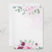 Bloeiende Bloemen Religieuze Uitnodiging (Achterkant)