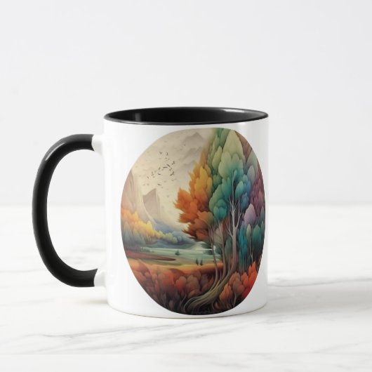 Bloeiende bloemen Tea Cup Mok (Links)