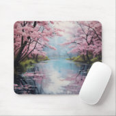 Bloeiende bomen Spring River Muismat (Met muis)