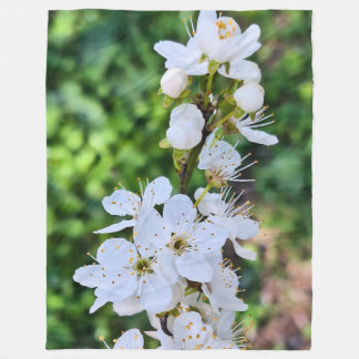 Bloeiende boom in de lente Roemenië – Bloesemfotog Fleece Deken