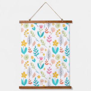 Bloeiende botanische producten hangend wandkleed