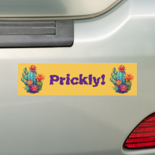 bloeiende cactus bumpersticker