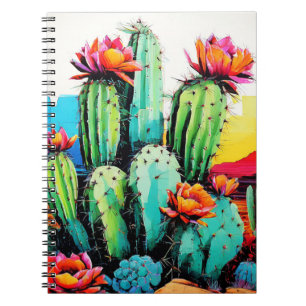 Bloeiende Cactus Desert Art Notitieboek Journal