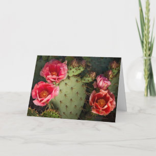 Bloeiende Cactus gepersonaliseerd Wenskaart Kaart