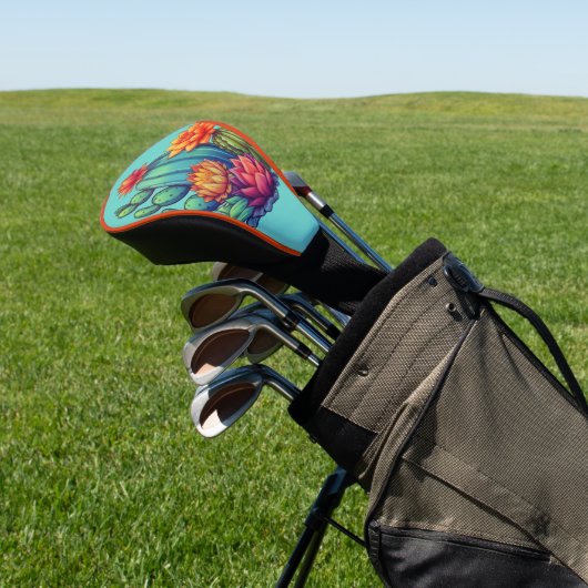  bloeiende cactus golfheadcover (Insitu)