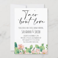 Bloeiende Cactus Taco 'bout Love Couples Shower