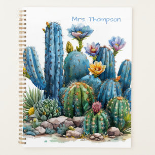 Bloeiende cactussen en vetplanten planner