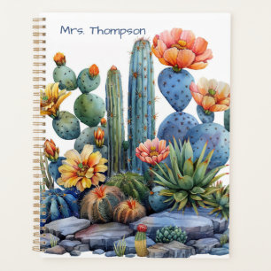 Bloeiende cactussen en vetplanten planner